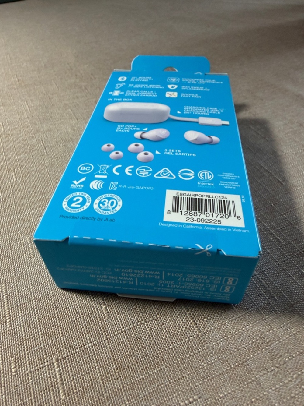 NWT JLab GO POP+ True Wireless Earbuds - Lilac purple - Picture 3 of 4